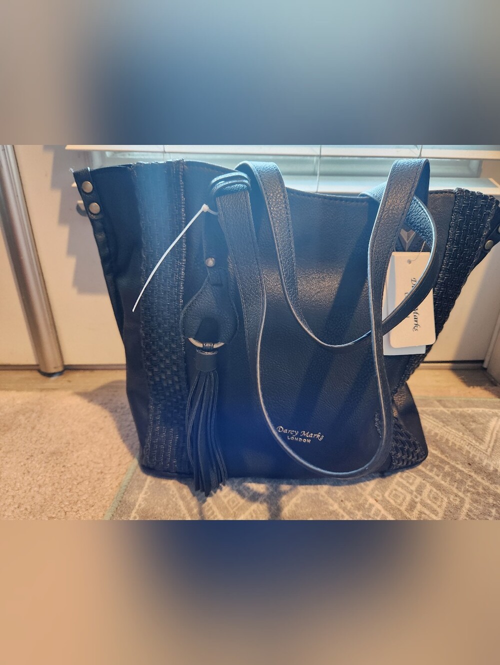 Darcy Marks Black Vegan Leather Bag